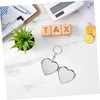 PACKOVE 2Pcs Heart Shaped Compact Keychain Mirror for Women Portable