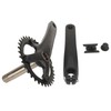 34T Bike Crankset Hollow Integrated Single Speed Round Chainring Aluminium