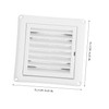Operitacx Louvered Vent Cover with Grille Screen Outdoor Exhaust Cap