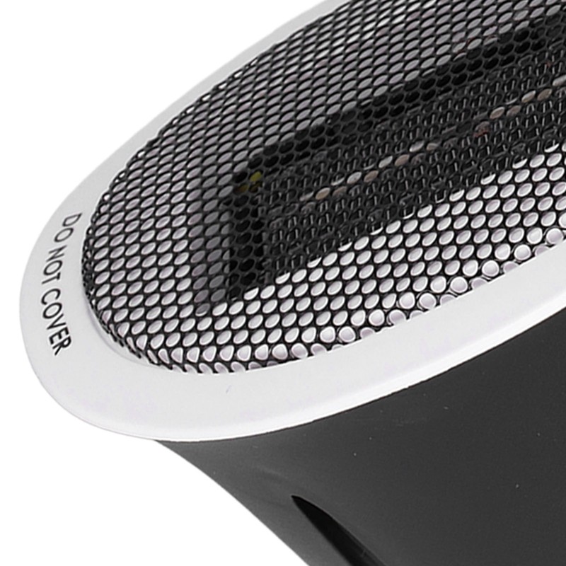 500W Black and White Mini Electric Heater Portable Wall Mounted