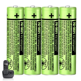 BENNTOP NIMH AAA Rechargeable Batteries 1.2V 400mah for Panasonic Phones