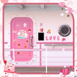 Leumoi 27 Pcs Valentine's Day Cruise Door Decorations Funny Cruise Door Magnets Magnetic Reusable Cruise Magnets for Cabin Door Stateroom Ship Refrigerator Office Car Accessories