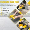 Pcmursal Concrete Curb Trowel, Curb Tool for Concrete Edging, Concrete