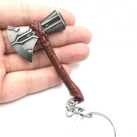 Gaweco Thor's Stormbreaker Keychain Metal Hatchet Axe Keyring Cosplay Accessories