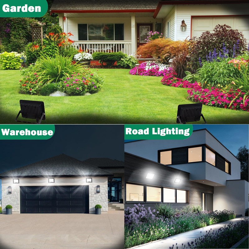 NEWREACH 30W LED Flood Light Outdoor, IP66 Waterproof 5000K Daylight