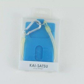 P+G Design Silicone ID Tag with Lanyard Credit Card Holder - KAI SATSU P+G Designs - Blue