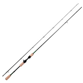 HANDING M1 Trout BFS Fishing Rod, Baitcaster Rod Freshwater for Trout, 30T High Carbon Fiber Casting Rod, 6'6" Light Fast Baitcasting Rod with Seaguide RA Guides, 2A Cork Handle, 2 Pieces