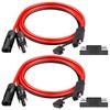 Kimbluth 2PCS 10AWG Solar Panel to SAE Adapter Cable 3FT