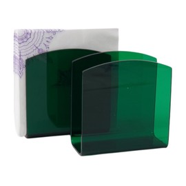 Dino74 Green Acrylic Napkin Holder - Modern Decorative Table Top Napkin Tray for Dining Table, Kitchen, Bathroom, and Office