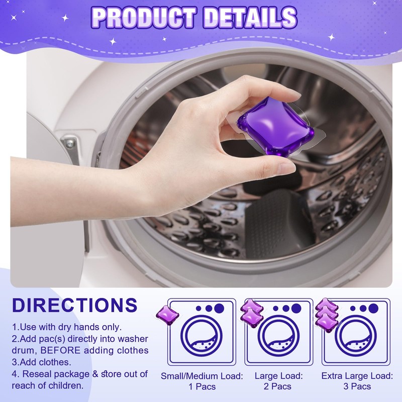 Heigble 240 Count Laundry Detergent Pods Bulk Laundry Detergent Soap