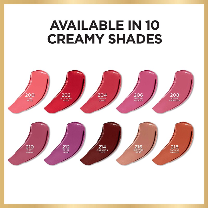 L’Oréal Paris Age Perfect Satin Lipstick with Precious Oils, 208