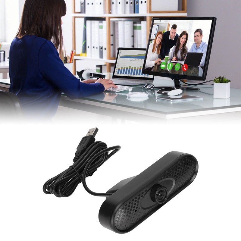 PC Camera 1920x1080p 30fps USB2.0 30 Degrees Rotation Plug and