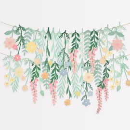 Bicuces 2Pcs Wildflower Banner Wildflower Party Decorations Wildflower Garlands Wildflower Garland Banners Decorations for Girl Wildflower Backdrop Banner for Flower Birthday Party Decorations