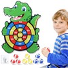 Large Crocodile Dart Board Toy Set With 9 Sticky Balls,