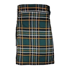 UT Kilts Men's Standard Tartan Utility Kilt, Modern Scottish Kilt for Everyday Wear, Tactical Kilts with Adjustable Hip Straps & Cargo Pockets for Men, Irish Heritage, 34" Waist