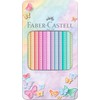 Faber Castell Colouring Pencils Sparkle Pastel Pack of 12 Metal