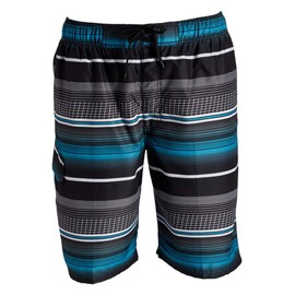Kanu Surf Men's Legacy Swim Trunks (Regular & Extended Sizes), Sprint Black, Large