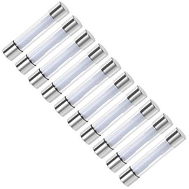 sourcing map Fuses 30 A DC 32 V 6 x 32 mm Stereo Audio Alarm Amplifier Pack of 10