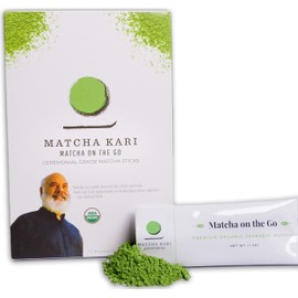 Matcha Green Tea Powder Single Serving Sticks, Dr. Weil's Ceremonial Organic Matcha Powder Singles Packets - Individual Matcha Tea Packets (12)