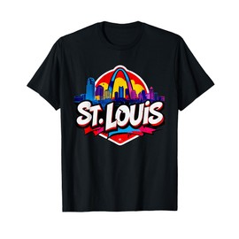St. Louis Graffiti Art Vintage T-Shirt