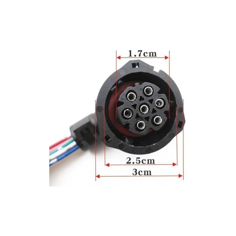 Pair of 6/7 Pin Repair Plug Connectors - for Rear