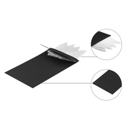 Allegra K Men's Pre-Folded Pocket Squares on Card Solid Triangles Suit Handkerchief One Size White