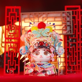MU 3D Metal Puzzles The Chinese Opera Diva The Cat Brothers Series D, Models Kits Miniature Building for Adult to Build,Hobby Birthday New Year Gifts Collectibles