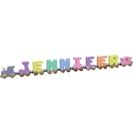 Maple Landmark 8 Letter Pastel NameTrain - Made in USA