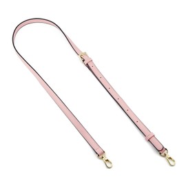 QIUTIMIY Women Microfiber Leather Adjustable Replacement Strap,Shoulder Straps For Wallet Purse Handbag,Crossbody Bag Strap(Gold-Pink)