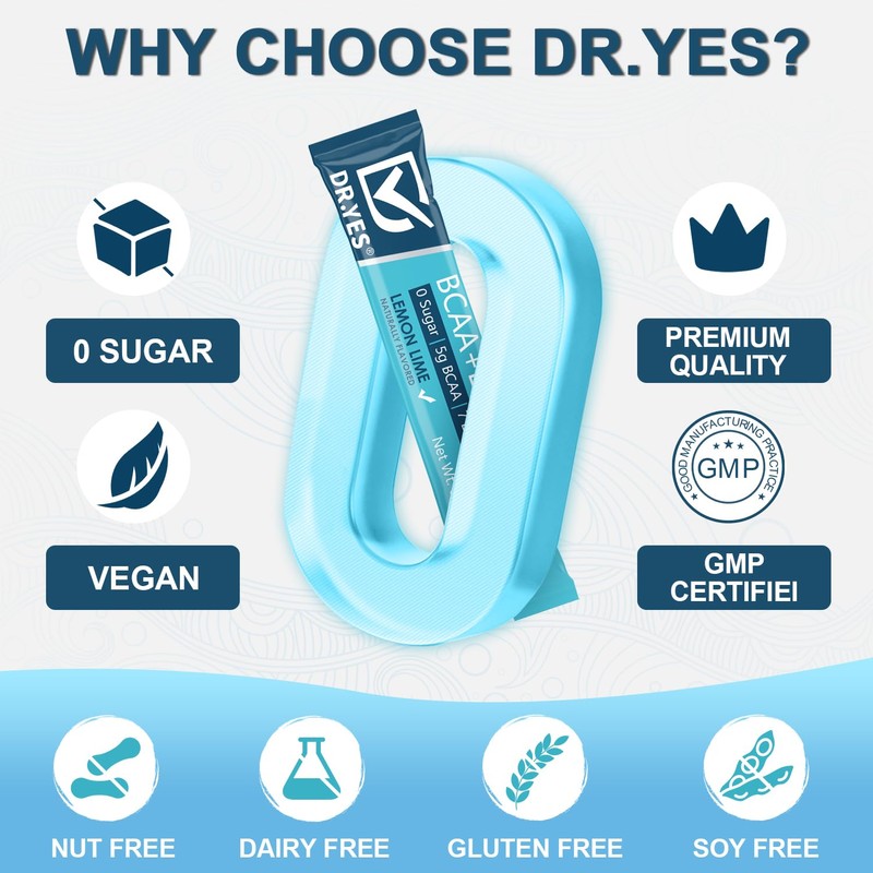 DR.YES Electrolytes Powder with Potassium, Sodium, Zinc & Vitamins, Rapid