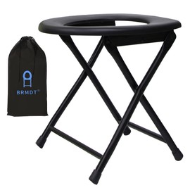 BRMDT Portable Toilet for Camping, Foldable Outdoor Temporary Commode, Emergency Porta Potty/Bathing Auxiliary Stool for Elderly & People with Mobility Difficulties, Yoni Steam Seat, Sitz Bath Stool