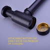 TRUSTMI Bottle P Trap Brass Round 1 1/4 Inch Decorative