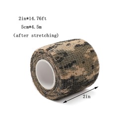 12 Pack Self Adhesive Bandage Wrap, Camouflage Cohesive Tape (Light Green