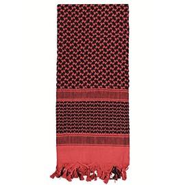Valken Lightweight Shemagh Scarf, Red/Black