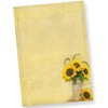 Writing Paper Sunflowers (50 Pieces)