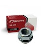 Sixity Auto Nickel Plated Bulge Open Wheel Lug Nuts -