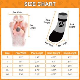 KOOLTAIL Non-Slip Dog Socks - Outdoor Dog Shoes Waterproof Dog Shoes Paw Protector with Strap Traction Control for Hardwood Floors