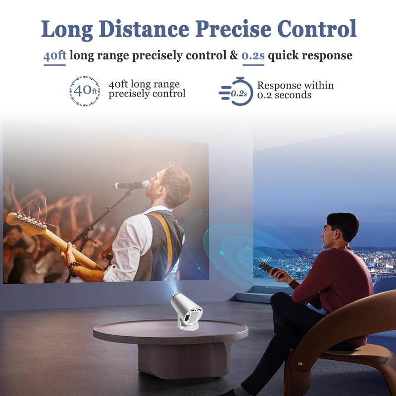 Replacement Remote for Mini Projector,Compatible with HY300Pro,HIPPUS HY300Pro,Aubor HY300Pro,Xgody HY300Pro,Maypug