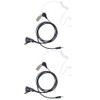 BVMAG Acoustic Tube Covert Earpiece Headset with PTT Mic Compatible