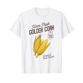 Farm Fresh Golden Corn Retro Sweet Vegetable Farmers Market T-Shirt