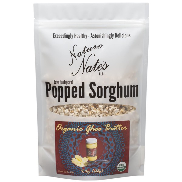 Nature Nate’s Popped Sorghum, Organic Ghee Butter - Organic, Keto