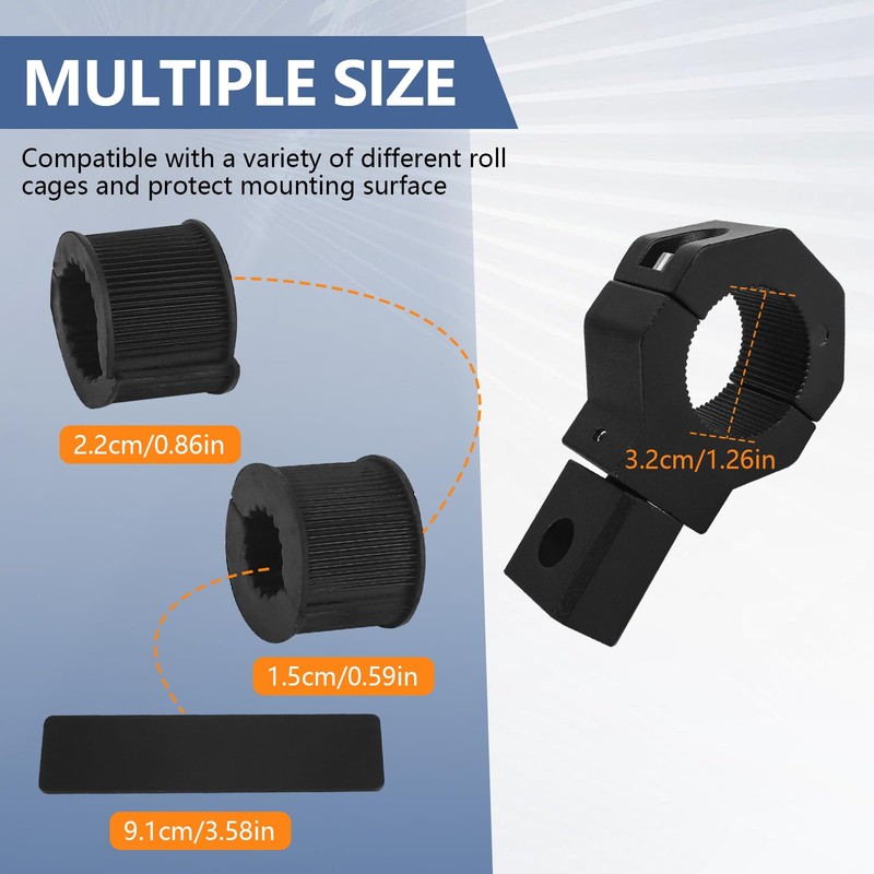 Chelhead Pack of 2 Motorcycle Additional Lights Holders for Roll