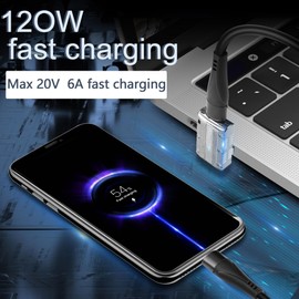 GELRHONR USB to USB C Adapter, USB3.1 Gen2 Converter, Zinc Alloy 90Degree USB 3.1 A Male to Type-C Female Connector Support 120W Super Fast Charging 10Gbps Data Transfer-2PCS (Style 4)