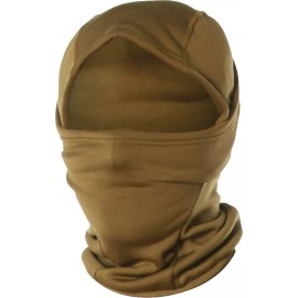 Rothco Coyote Brown Hinged Helmet Liner Balaclava Full Face Cover Neck Gaiter