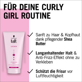Schwarzkopf Taft Balm Curl Styling (150 ml), Hair Styling Balm for Curly Hair, Gentle on Hair and Scalp, Vegan Styling Hair Balm