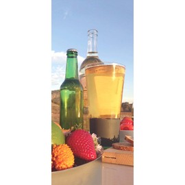 Soireehome Dimple, 1st Generation Self Chilling Pint Glasses, No Ice, 16oz. Set of 2