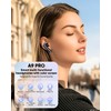 chinpoonand AI Language Translator Earbuds,144 Languages Bluetooth Translator Device and