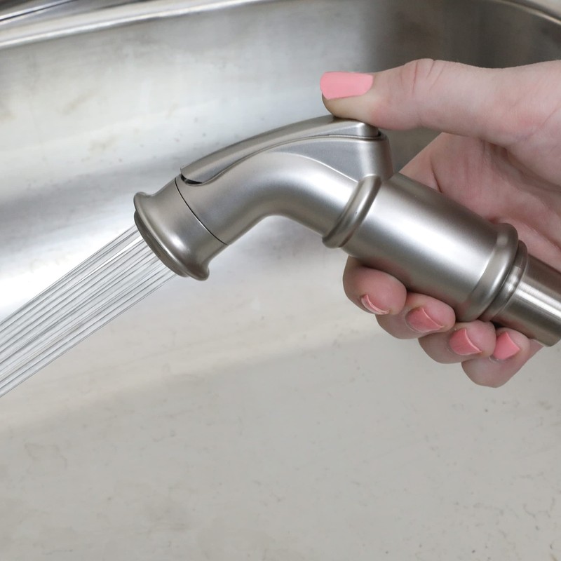 DANCO Kitchen Sink Side Spray, Brushed Nickel, 1-Pack (10335)