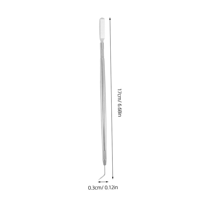 Healeved Ergonomic Handle Lash Brush Stainless Steel Eyelash Separator Tool