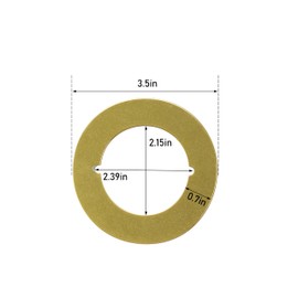 Scar Plate/Door Handle Fixing Cover Filler Repair Backplate Door Knob Backing Plate Fits Under Existing Lockset to Cover Up The Damaged Door (Golden)